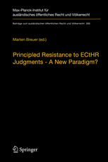 Book on Principled Resistance to ECtHR Judgments
