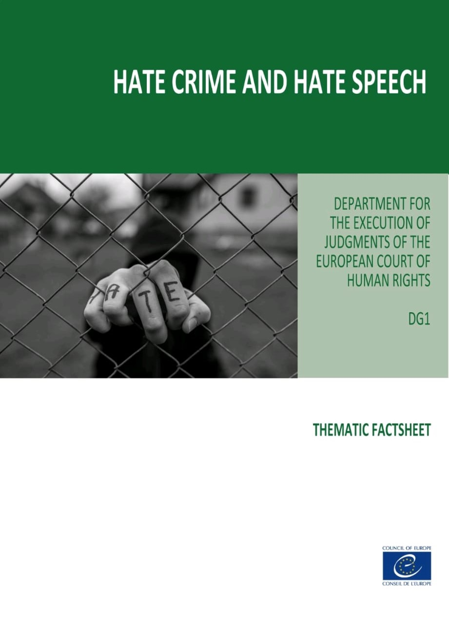 New Thematic Factsheet on Hate Crime and Hate Speech