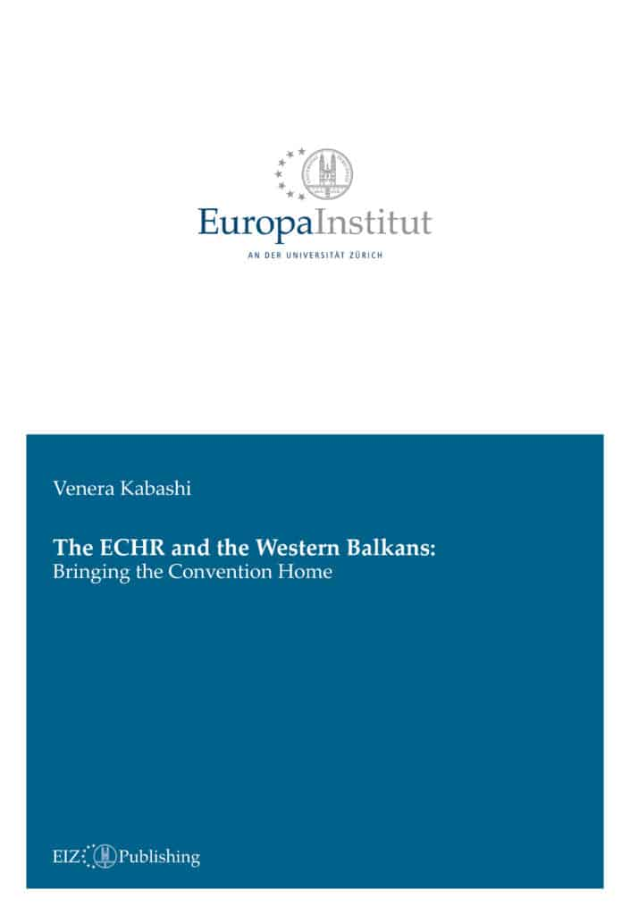 New Book on the ECHR and the Western Balkans