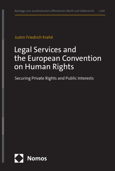 New Book on Legal Services and the ECHR