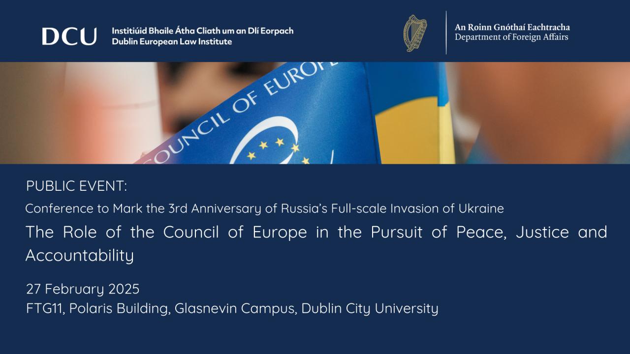 Conference on the Role of the CoE in the Pursuit of Peace, Justice and Accountability