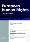 New Issue European Human Rights Law Review