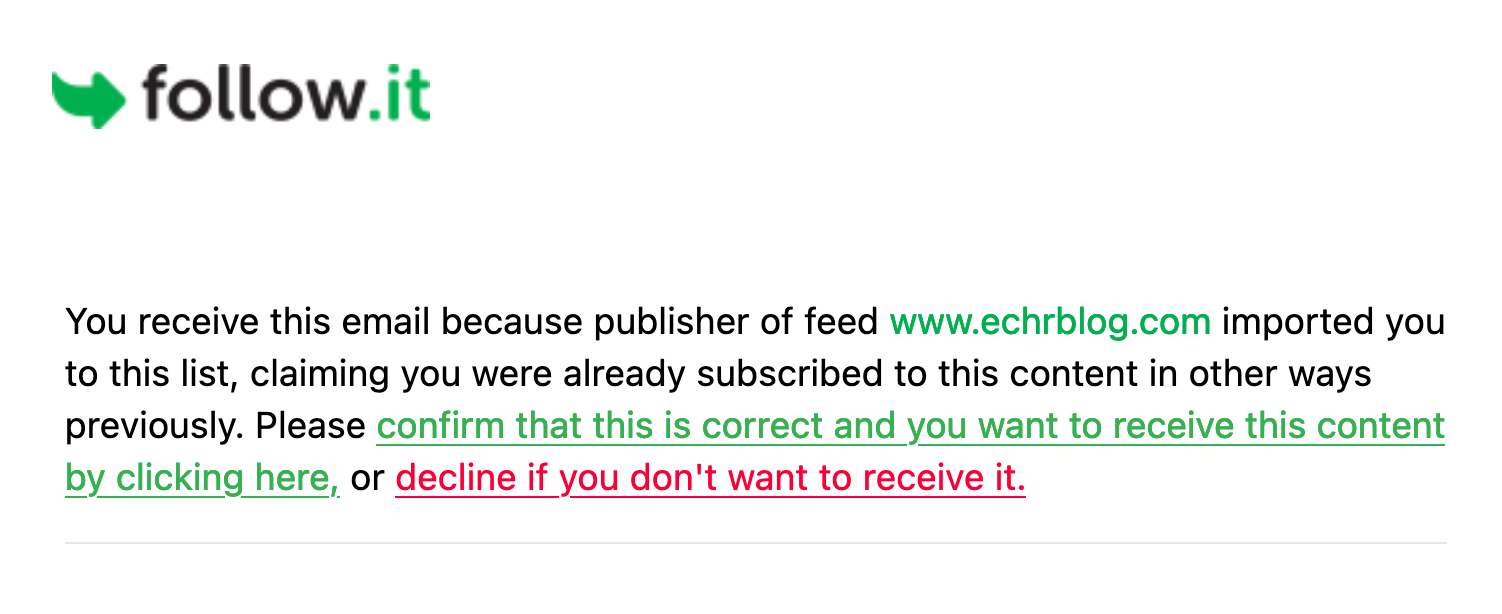 New Subscription System to the ECHR Blog