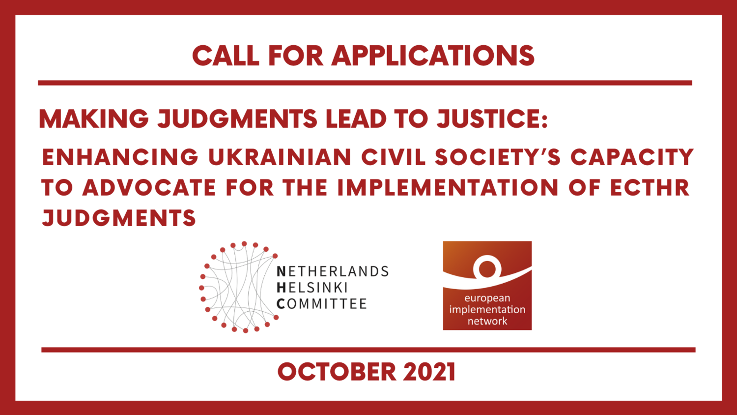 EIN Training on ECtHR Judgment Implementation for Ukraine
