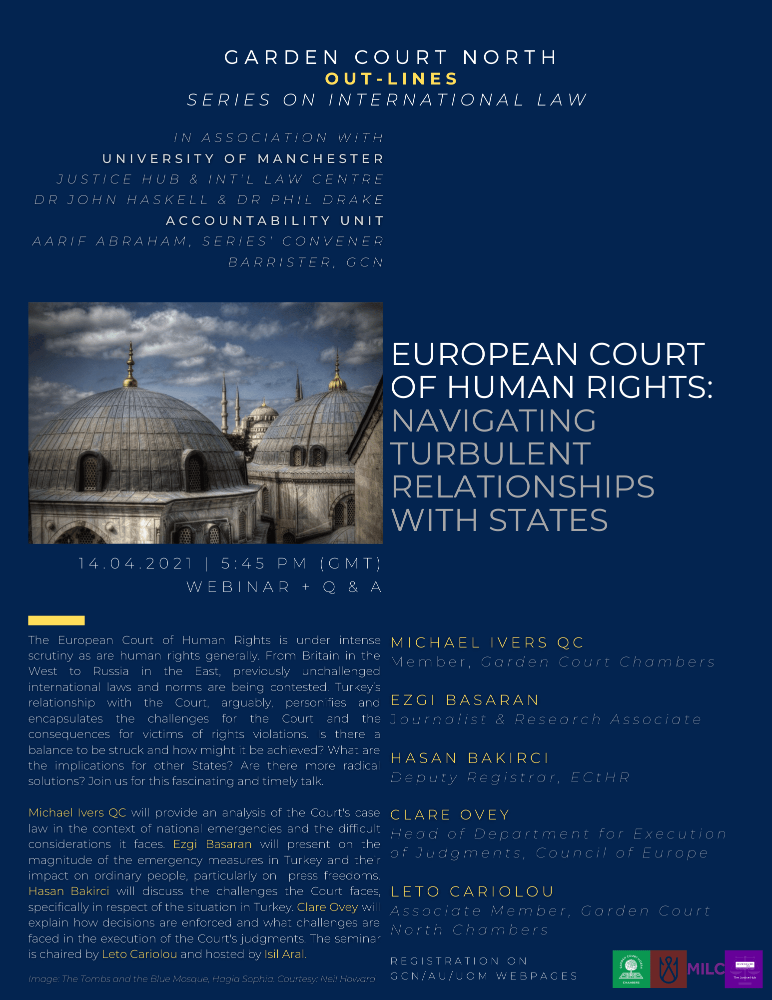 Webinar on the European Court of Human Rights: Navigating Turbulent Relationships with States