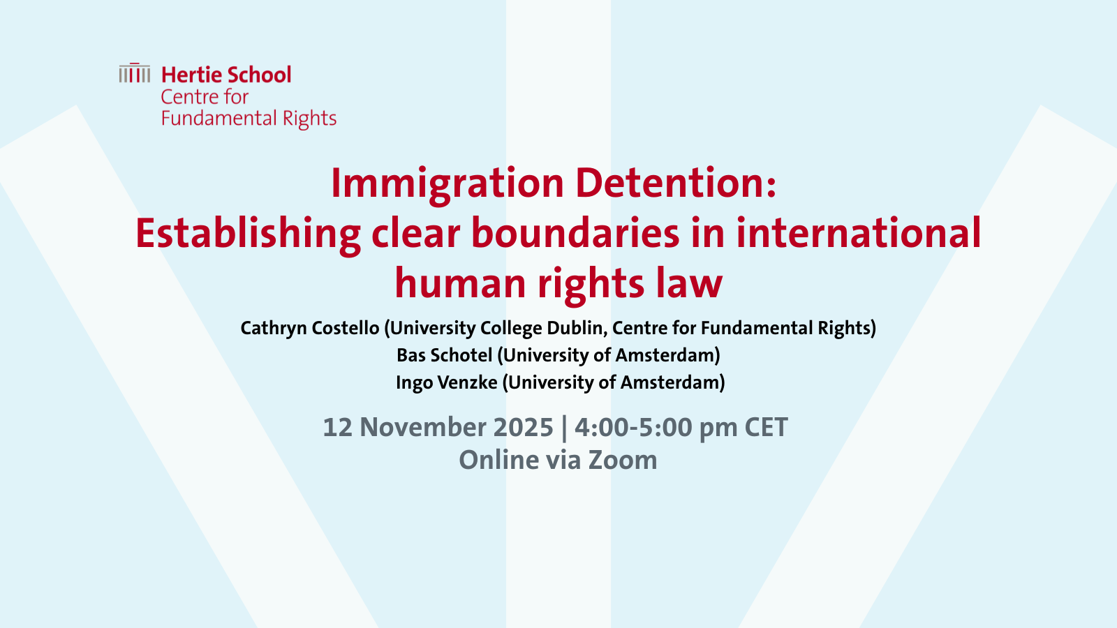 Online Event on the ECHR and Immigration Detention