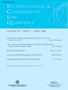 Article on Rape, Torture and ECHR in ICLQ